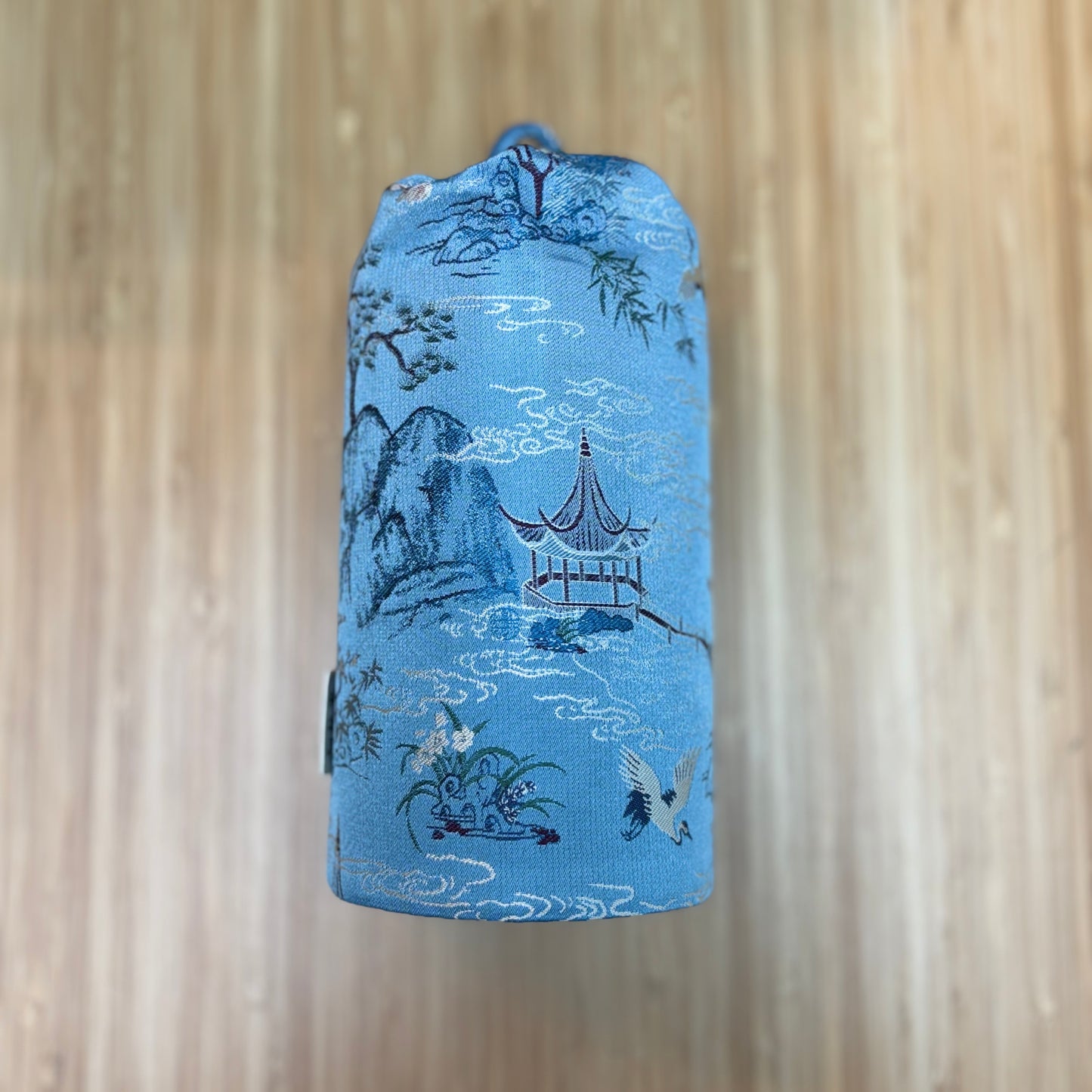 Patented Hand-made Silk Pen Holder - 8 Pens in Crane Pagoda 仙鹤楼阁