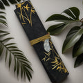 Exclusive Hand-Made Silk Pouch Namiki Emperor Size - in Golden Bamboo Song Brocade 金竹宋錦