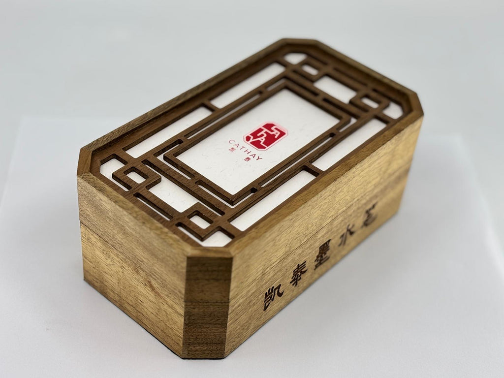 Cathay Pens Walnut Wood Display Box