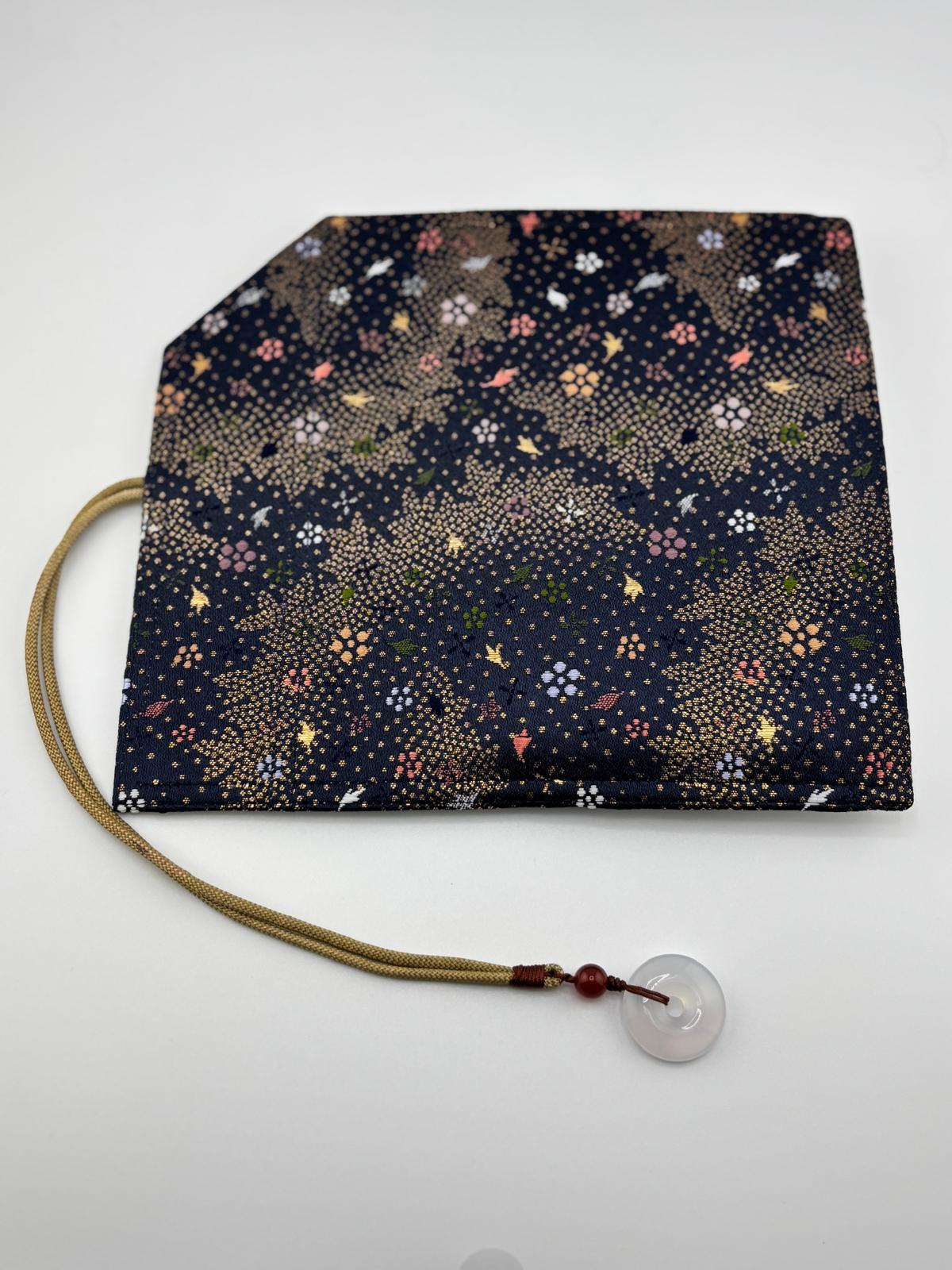 Hand-made Silk Pen Pouch - in Celestial Sea 星海