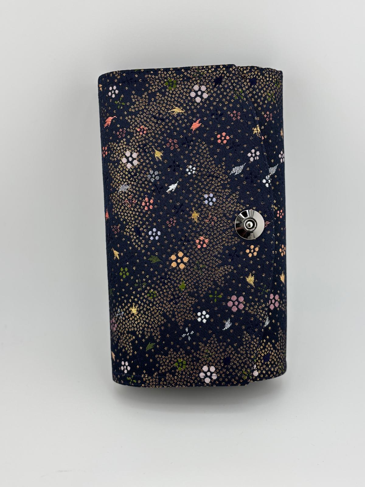 Hand-made Silk Pen Pouch - in Celestial Sea 星海