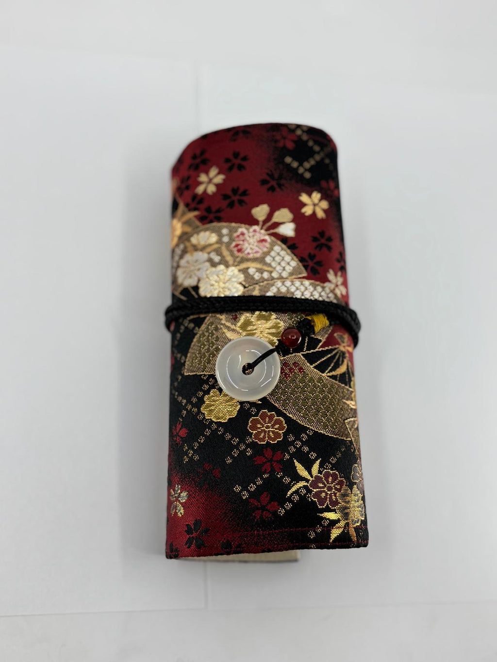 Hand-made Silk Pen Pouch - in Echoed Time 撫今追昔