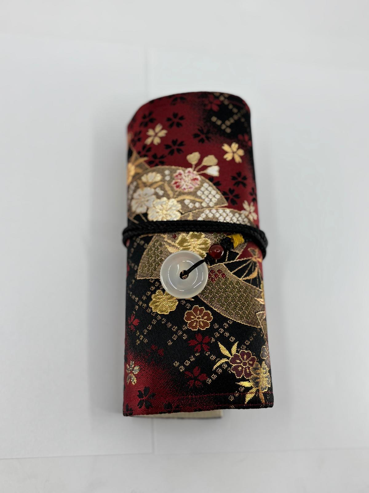 Hand-made Silk Pen Pouch - in Echoed Time 撫今追昔