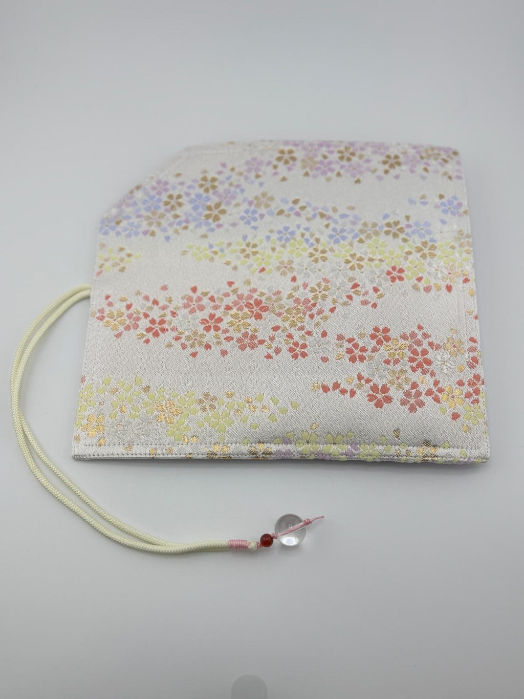 Hand-made Silk Pen Pouch - in Iridescent Bloom 漸變櫻花