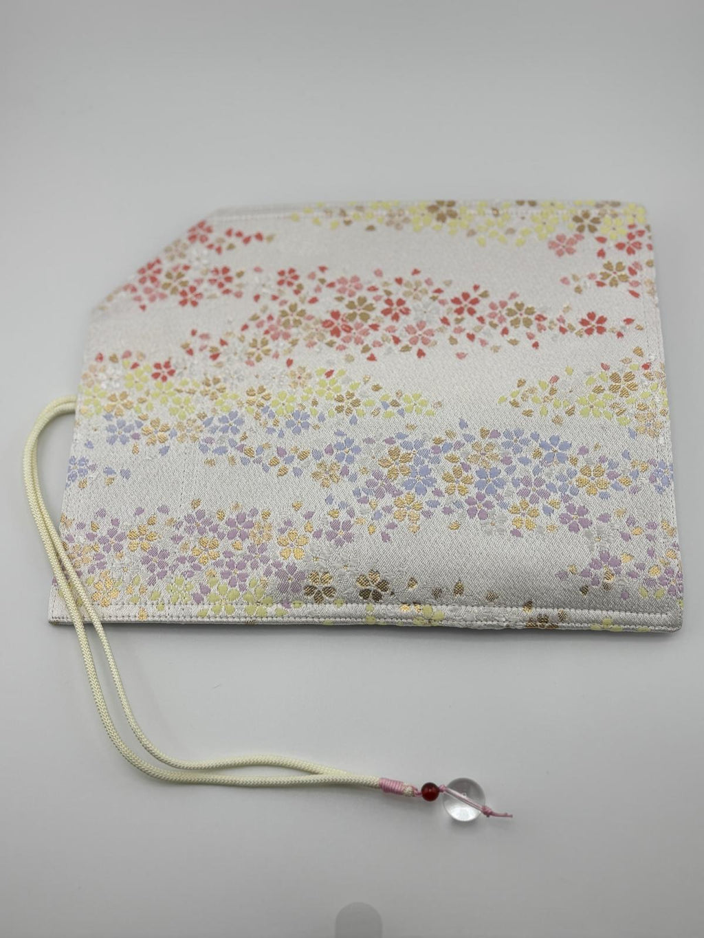 Hand-made Silk Pen Pouch - in Iridescent Bloom 漸變櫻花