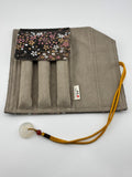 Hand-Made Silk Pen Pouch - In Rippling Sakura 流水小櫻