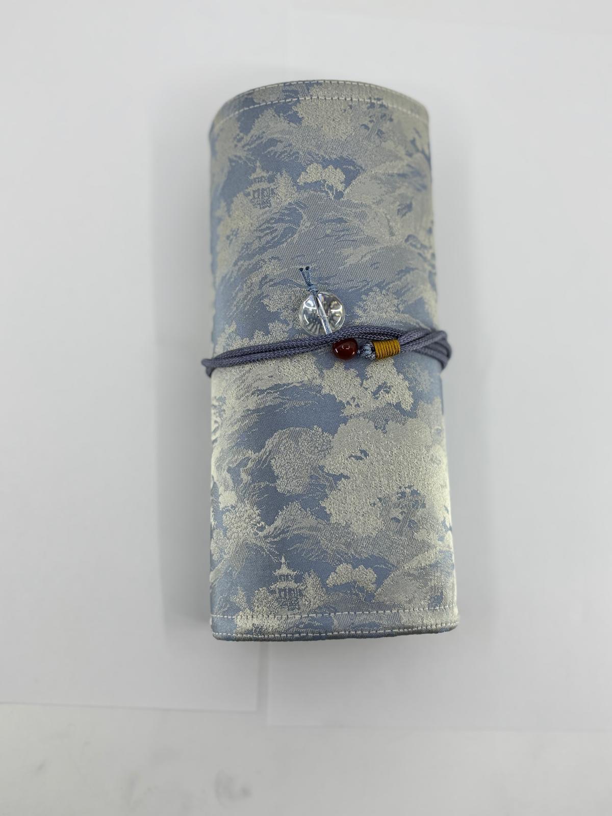Hand-made Silk Pen Pouch - in ShanShui 山水
