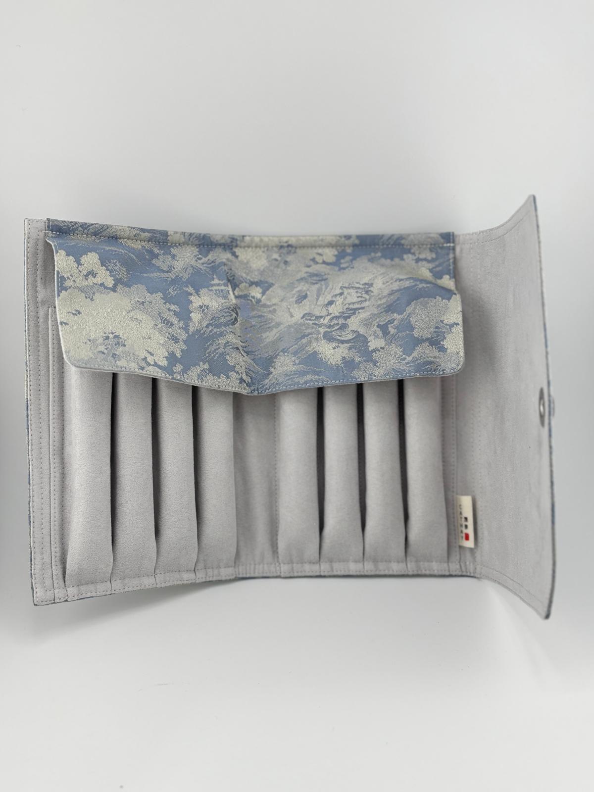 Hand-made Silk Pen Pouch - in ShanShui 山水